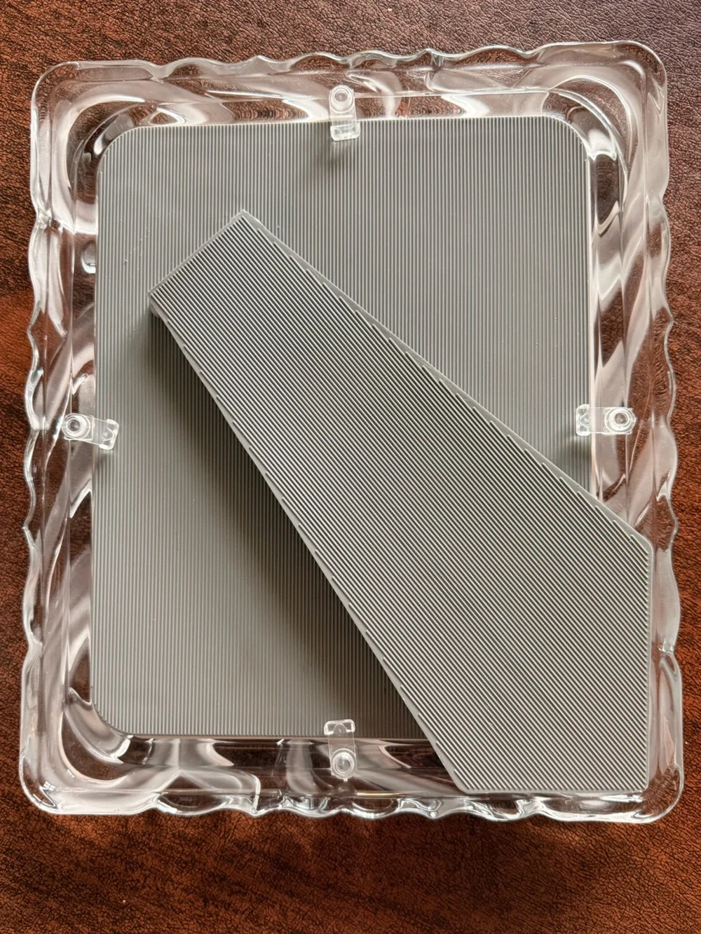 Fifth Avenue Crystal Lucria Frosted Picture Frame - Clear